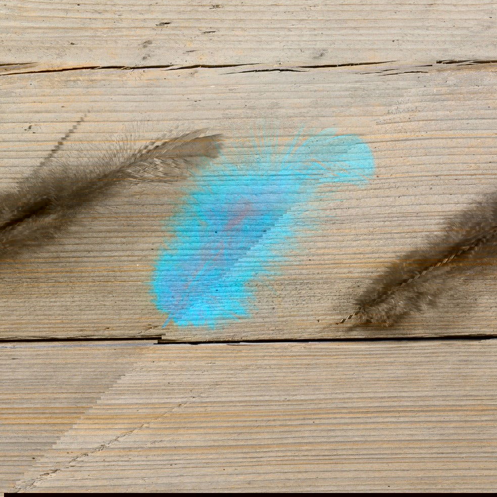 Decoratieveer met plakker Aqua - Kadopapier.net