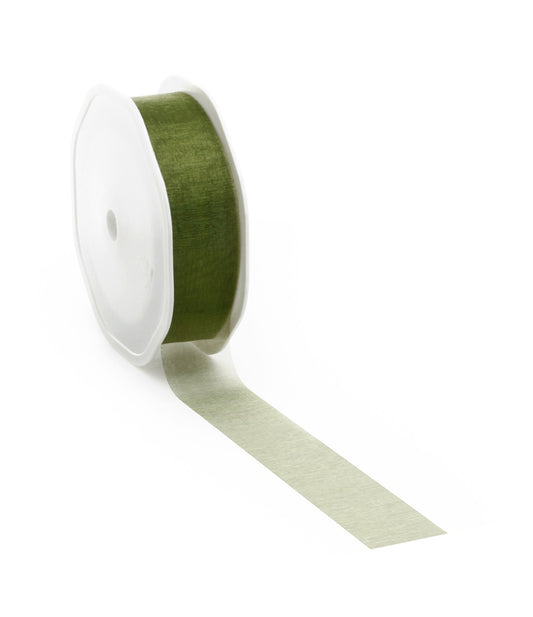 Mosgroen voile lint voor creatieve projecten en decoratie