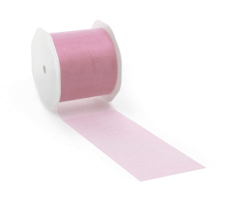 Oudroze voile lint voor decoratie en creatief gebruik