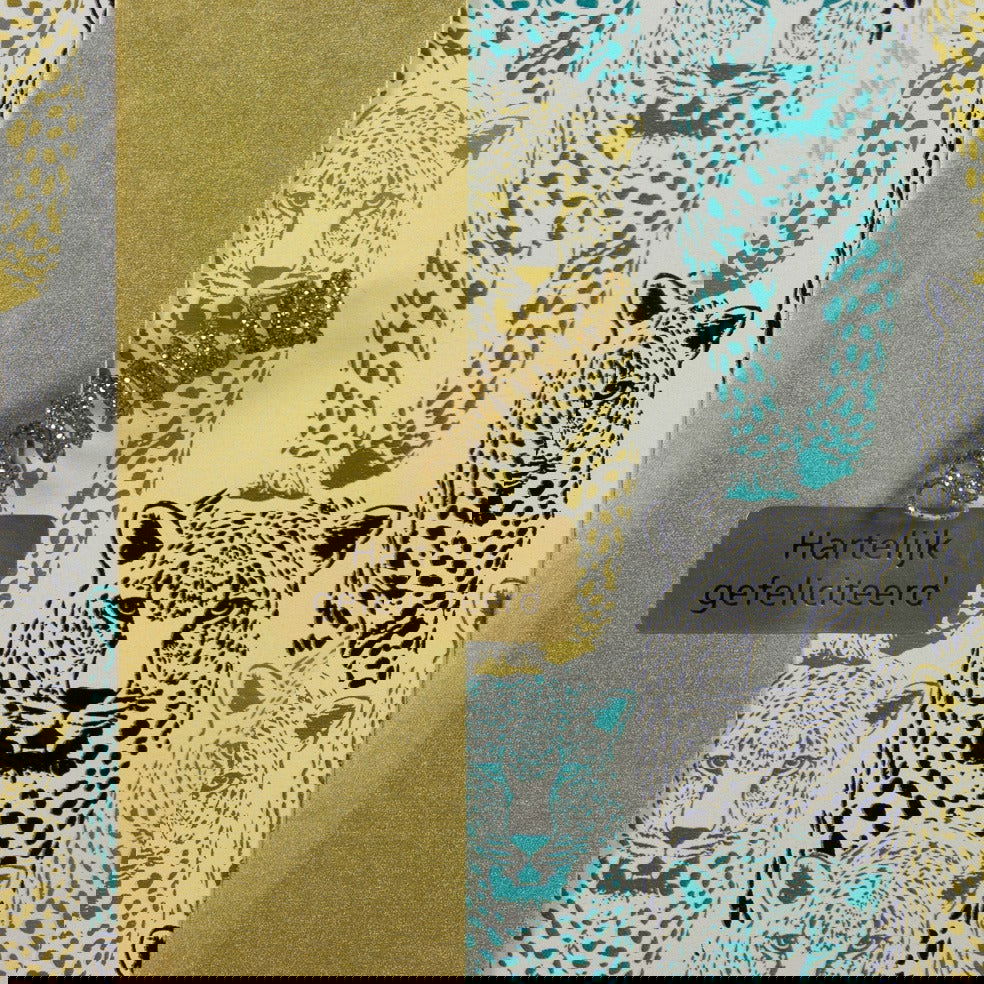 Inpakpapier Cheetah Goud - Kadopapier.net