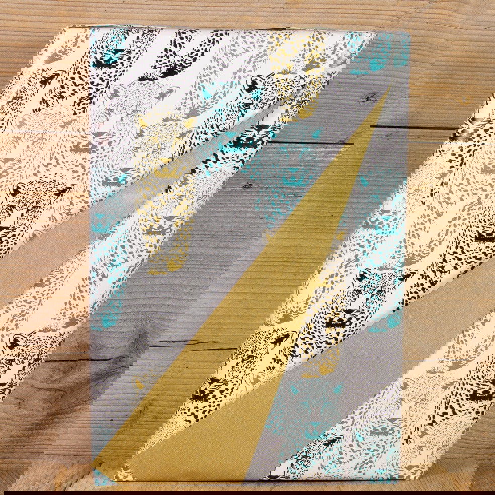 Inpakpapier Cheetah Goud - Kadopapier.net