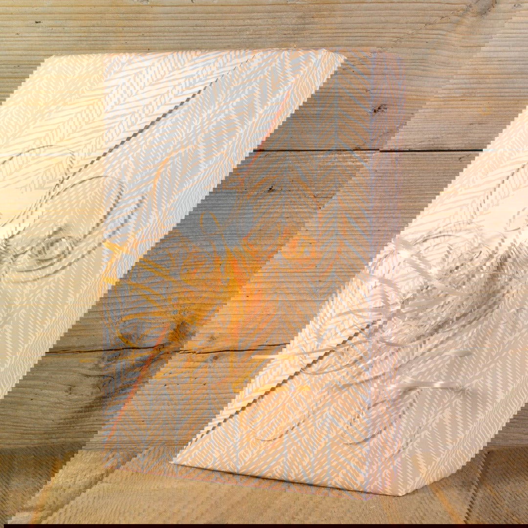 Inpakpapier Herringbone Zalm - Kadopapier.net
