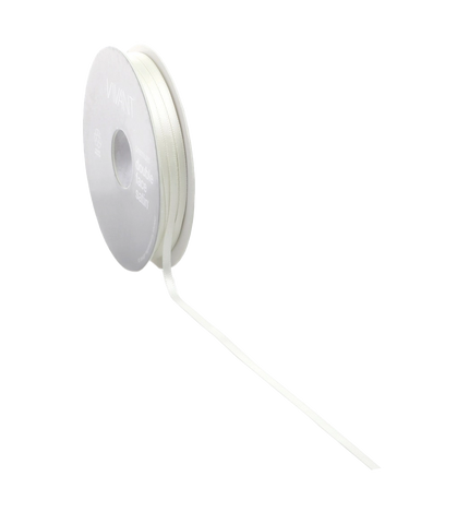 Ivoor Satijnlint (Crème) 3mm - 38mm - Kadopapier.net