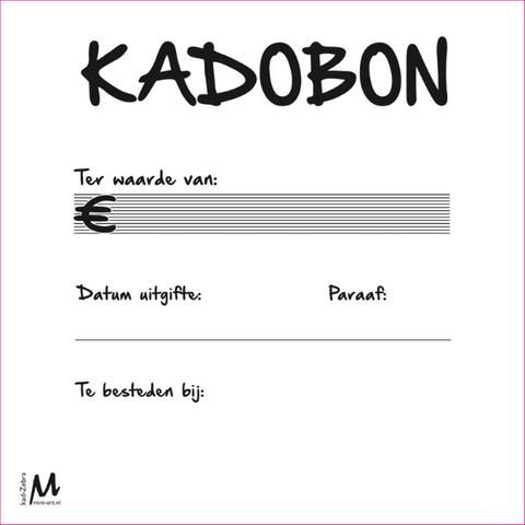 Kadobon Zebra