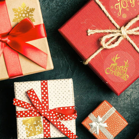 Sluitsticker Merry Christmas Goud/transparant -  25mm - Sticker-Etiket- 500 stuks