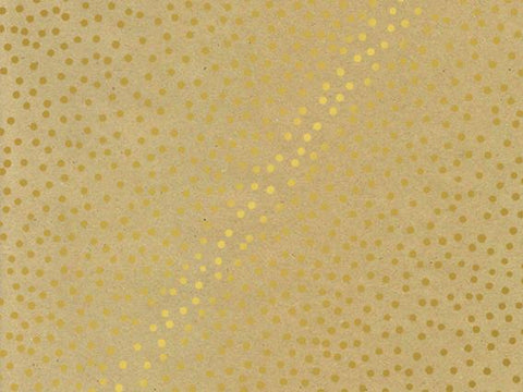 Inpakpapier Confetti Dots Gold | 30cm of 50cm | 100 meter