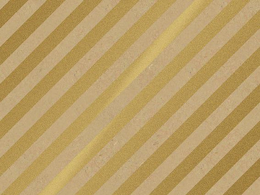 Vellen Inpakpapier Diagonal Stripe Gold | 70*50cm | 2x 250 vellen