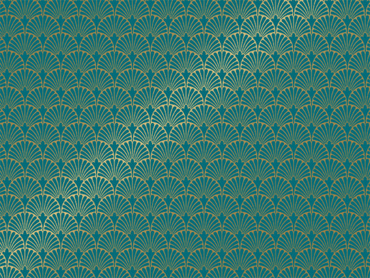 Vellen Inpakpapier Victoria Petrol | 70*50cm | 2x 250 vellen