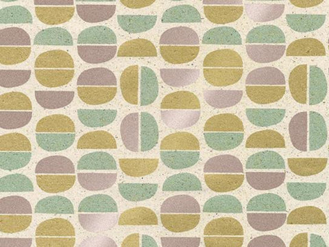 ROSIE FSC Cadeaupapier – Gras/kraft set 70x200 cm – 5 rollen