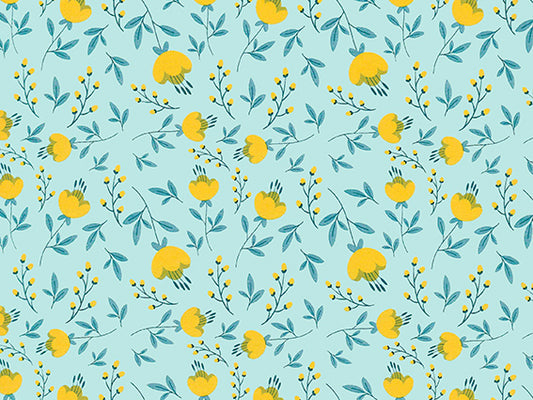 Vellen Inpakpapier Lily of the Valley Green | 70*50cm | 2x 250 vellen