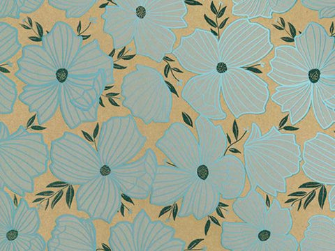 ROSIE FSC Cadeaupapier – Gras/kraft set 70x200 cm – 5 rollen