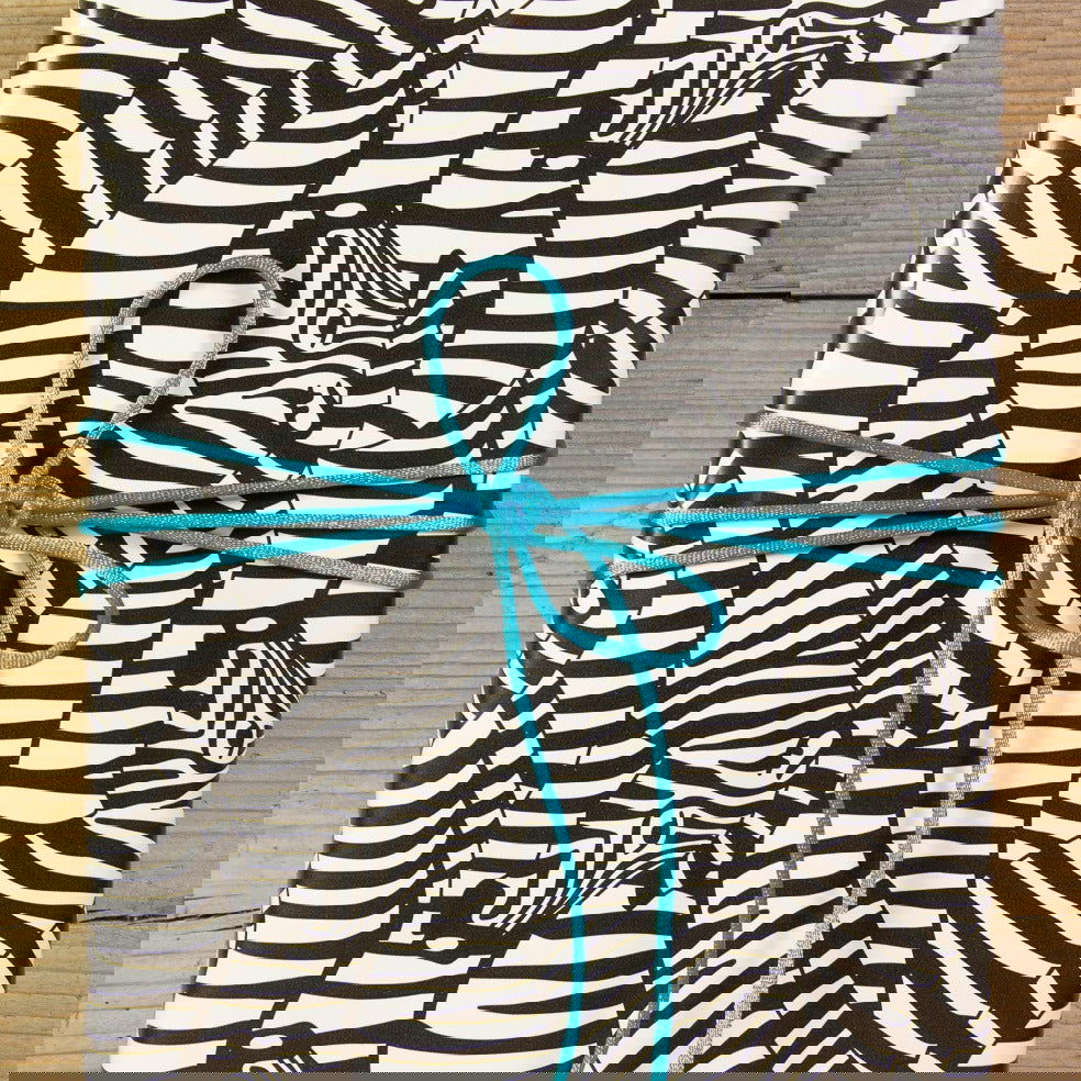 Satijnkoord Turquoise - Kadopapier.net