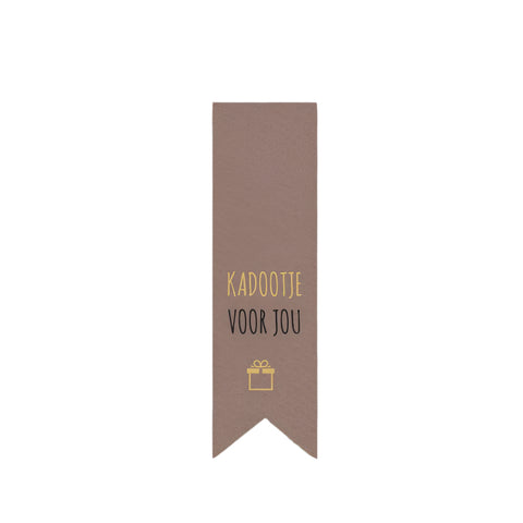 Vaantje Sticker voor Kadootje voor jou - Kadopapier.net