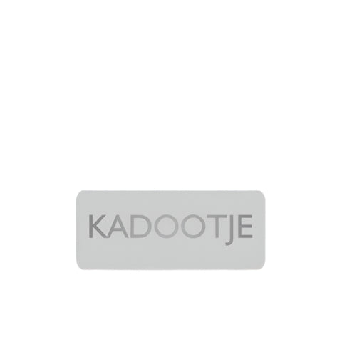 Wensetiket Kadootje Zilver - Kadopapier.net