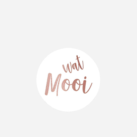 Wensetiket Wat Mooi wit - Kadopapier.net