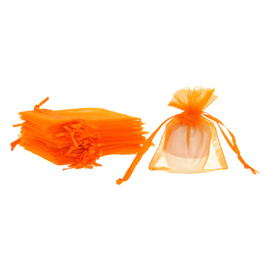 Oranje organza zakjes